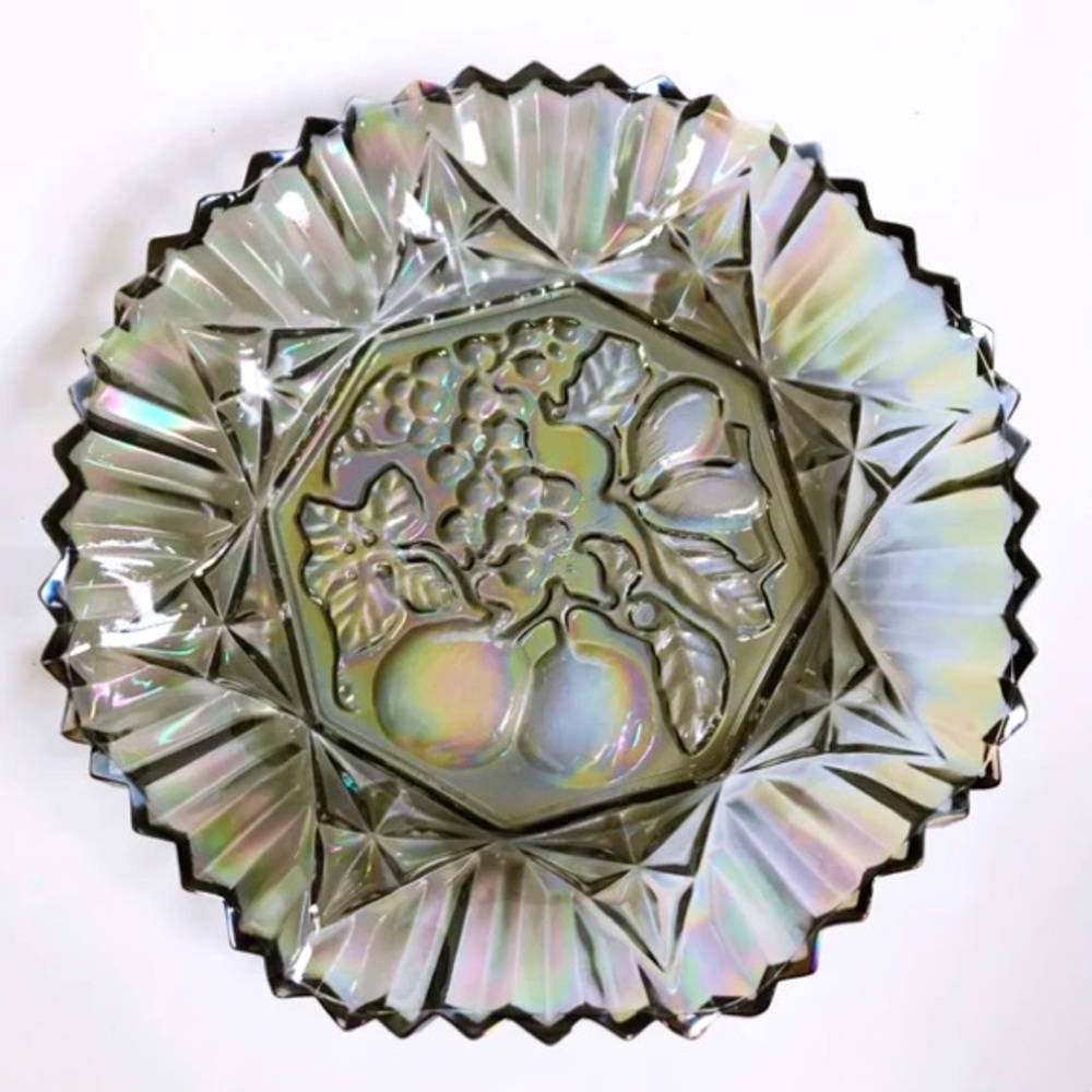 True 1950’s Vintage Mid Century Modern Pioneer Carnival Glass Bowl
